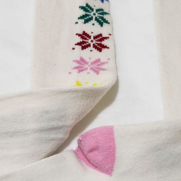 Gymboree Girls Colorful Rainbow Holiday Christmas Versatile Tights Size 6-8 - Picture 6 of 11